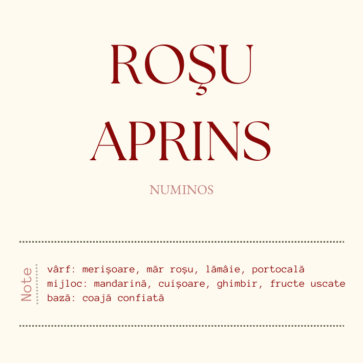 Roșu aprins - lumânare parfumatǎ