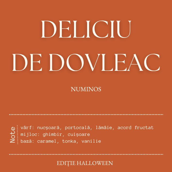 Deliciu de dovleac - lumânare parfumatǎ, ediție limitatǎ