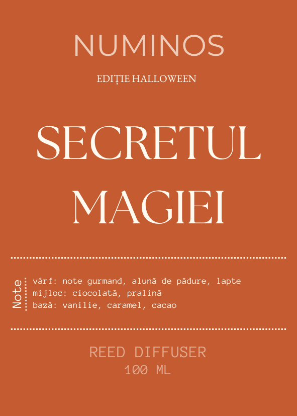 Secretul magiei - Difuzor cu bete, Editie Halloween