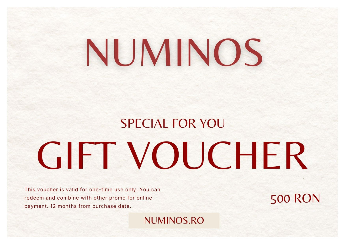 Card cadou Numinos