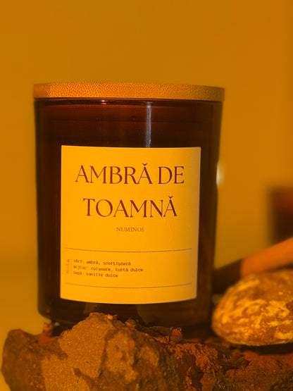 Ambrǎ de toamnǎ - lumânare parfumatǎ
