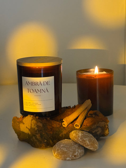 Ambrǎ de toamnǎ - lumânare parfumatǎ
