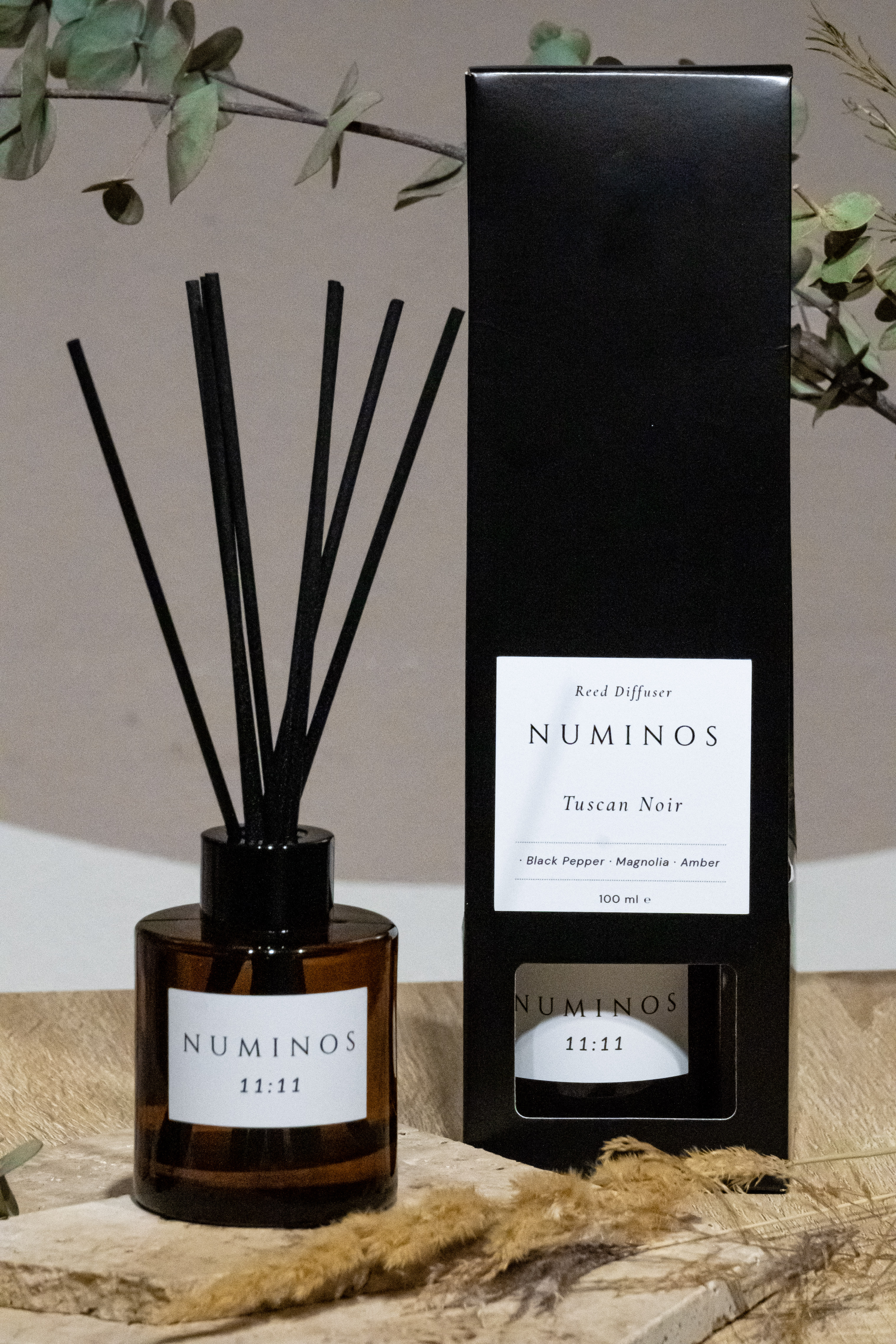 Difuzor cu bețe Numinos - Tuscan Noir