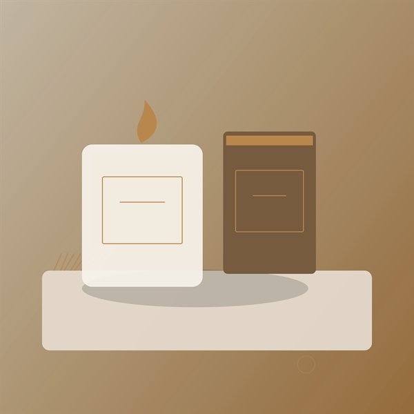 Lumânare parfumată Numinos Luminos - Vanilla - imagine produs optimizată 600x600 pentru magazin Numinos București, lumânări parfumate